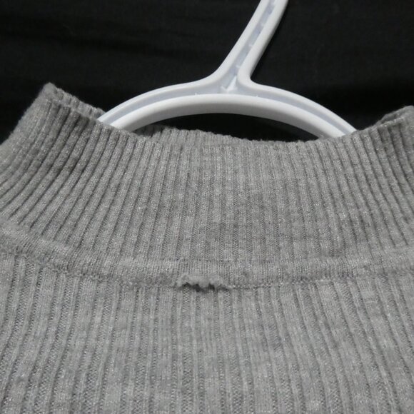 PRIMARK | size 4 | Grey Mock Neck Long Sleeve Knit Sweater - Picture 15 of 15